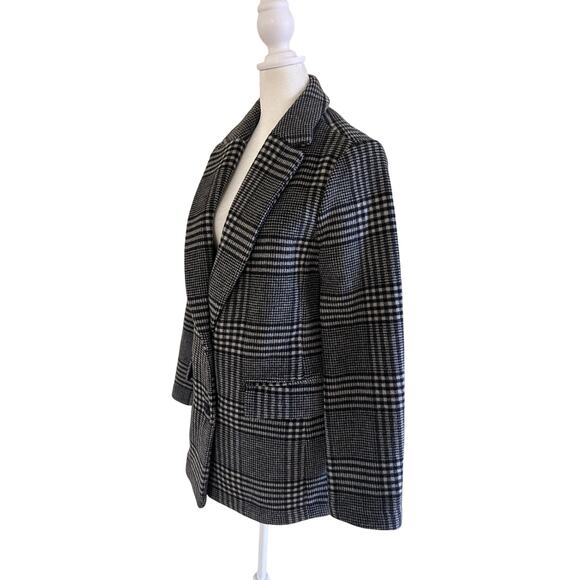 Gap Jacket Plaid SZS Black/White Button Front Casual Streetwear Layering Classic - Picture 3 of 11